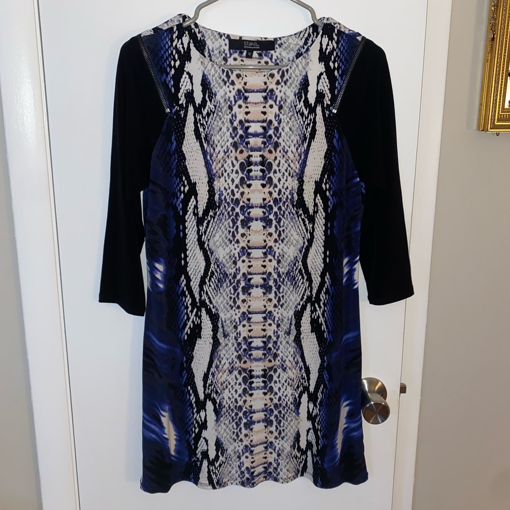 Animal print mini dress